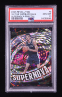 Victor Wembanyama 2023-24 Panini Revolution Supernova Fractal #6 RC (PSA 10) at PristineAuction.com