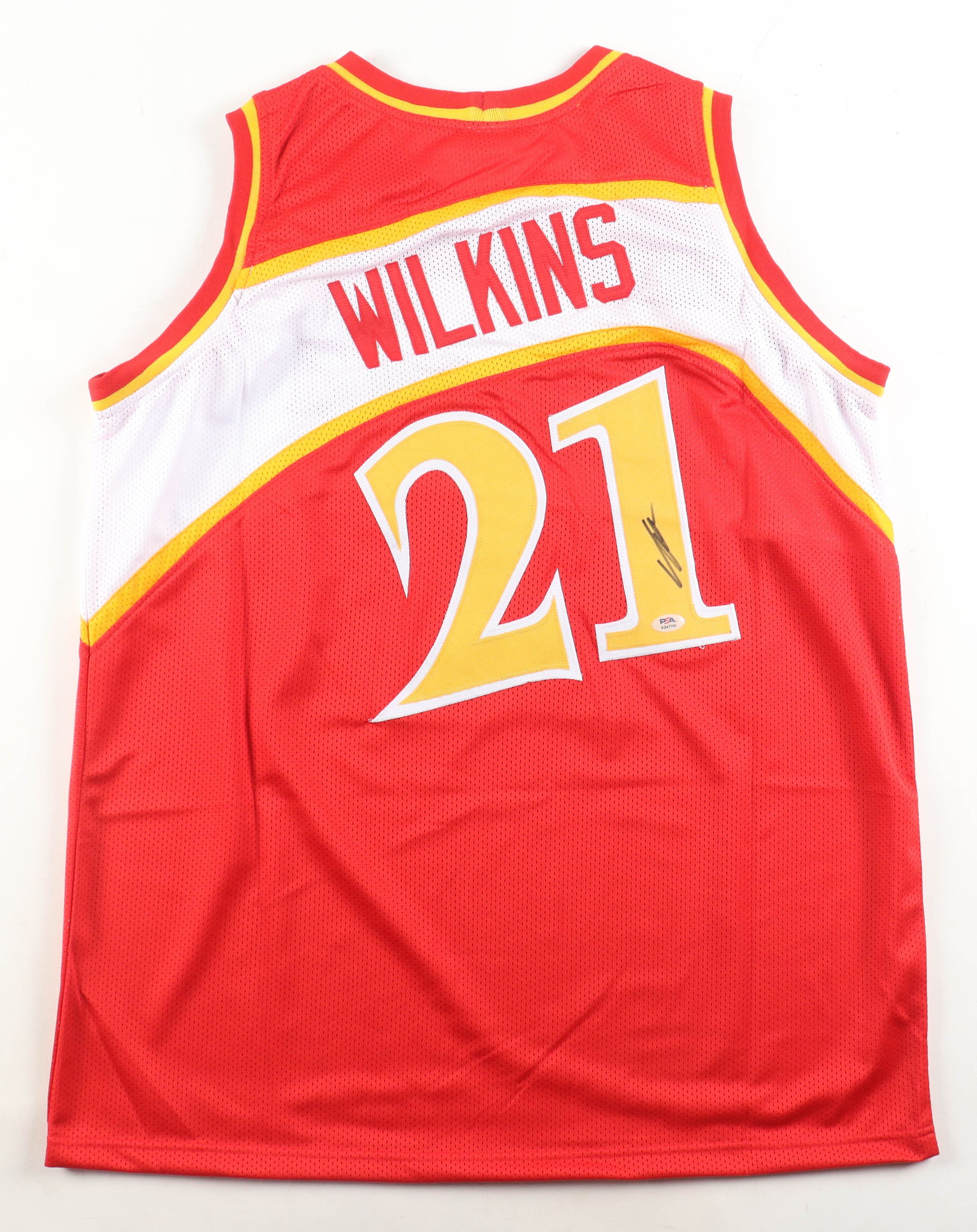 Dominique Wilkins Signed Jersey (PSA) at PristineAuction.com Dominique Wilkins Signed Jersey (PSA) at PristineAuction.com