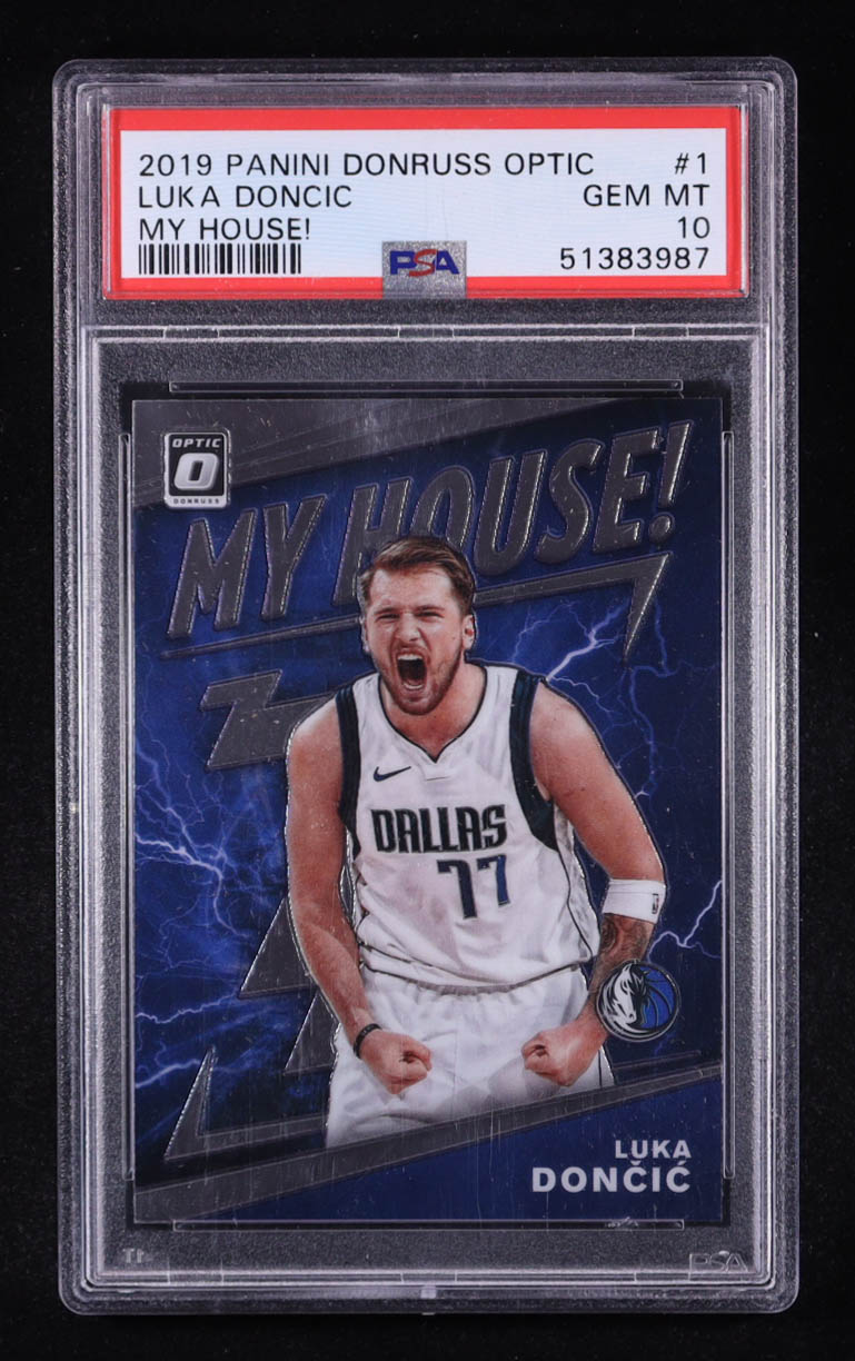 Luka Doncic 2019 Donruss Optic My House! #1 (PSA 10) at PristineAuction.com Luka Doncic 2019 Donruss Optic My House! #1 (PSA 10) at PristineAuction.com