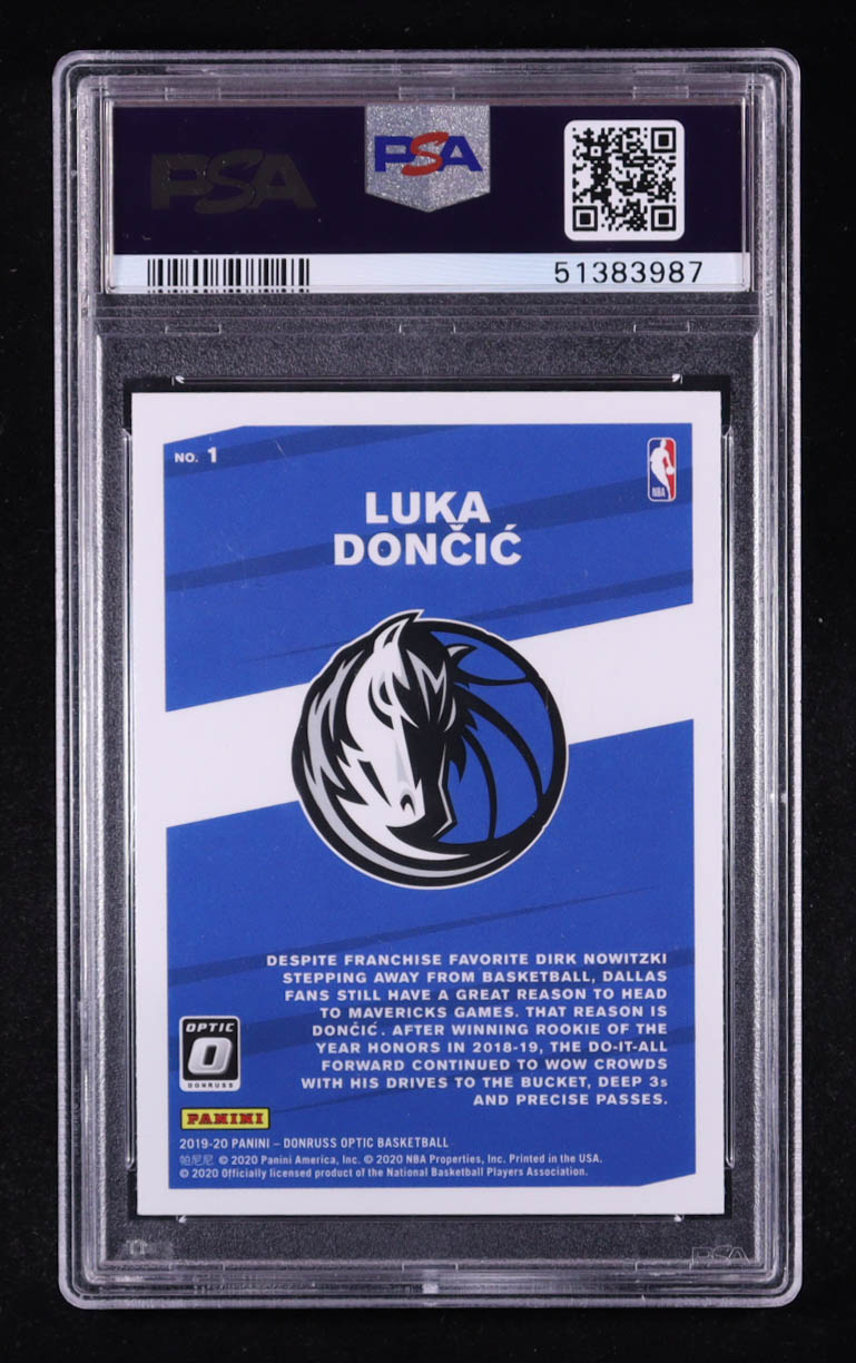 Luka Doncic 2019 Donruss Optic My House! #1 (PSA 10) at PristineAuction.com Luka Doncic 2019 Donruss Optic My House! #1 (PSA 10) at PristineAuction.com