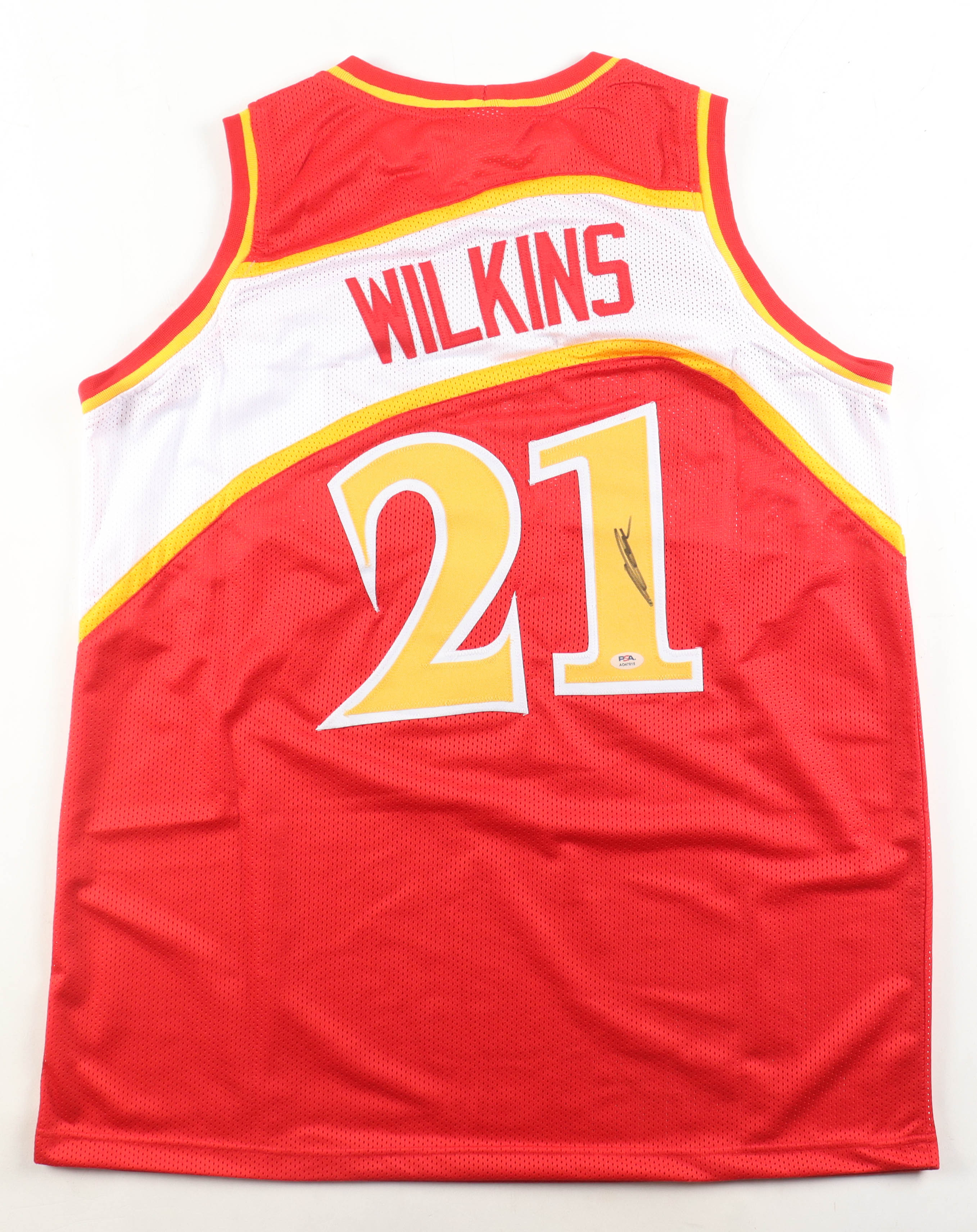 Dominique Wilkins Signed Jersey (PSA) at PristineAuction.com Dominique Wilkins Signed Jersey (PSA) at PristineAuction.com