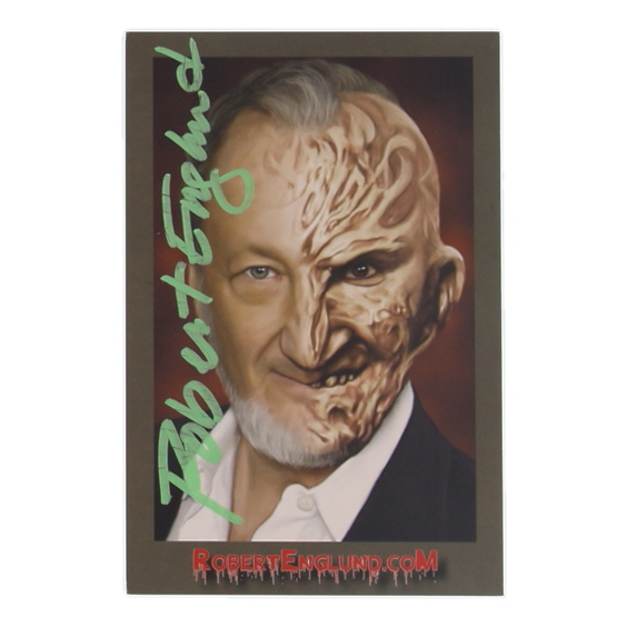 Robert Englund Signed "Nightmare on Elm Street" Postcard (Beckett) at PristineAuction.com Robert Englund Signed "Nightmare on Elm Street" Postcard (Beckett) at PristineAuction.com