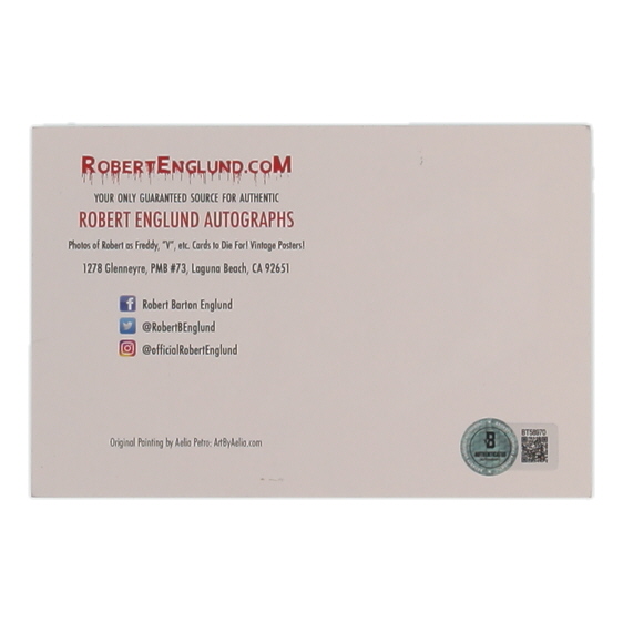 Robert Englund Signed "Nightmare on Elm Street" Postcard (Beckett) at PristineAuction.com Robert Englund Signed "Nightmare on Elm Street" Postcard (Beckett) at PristineAuction.com