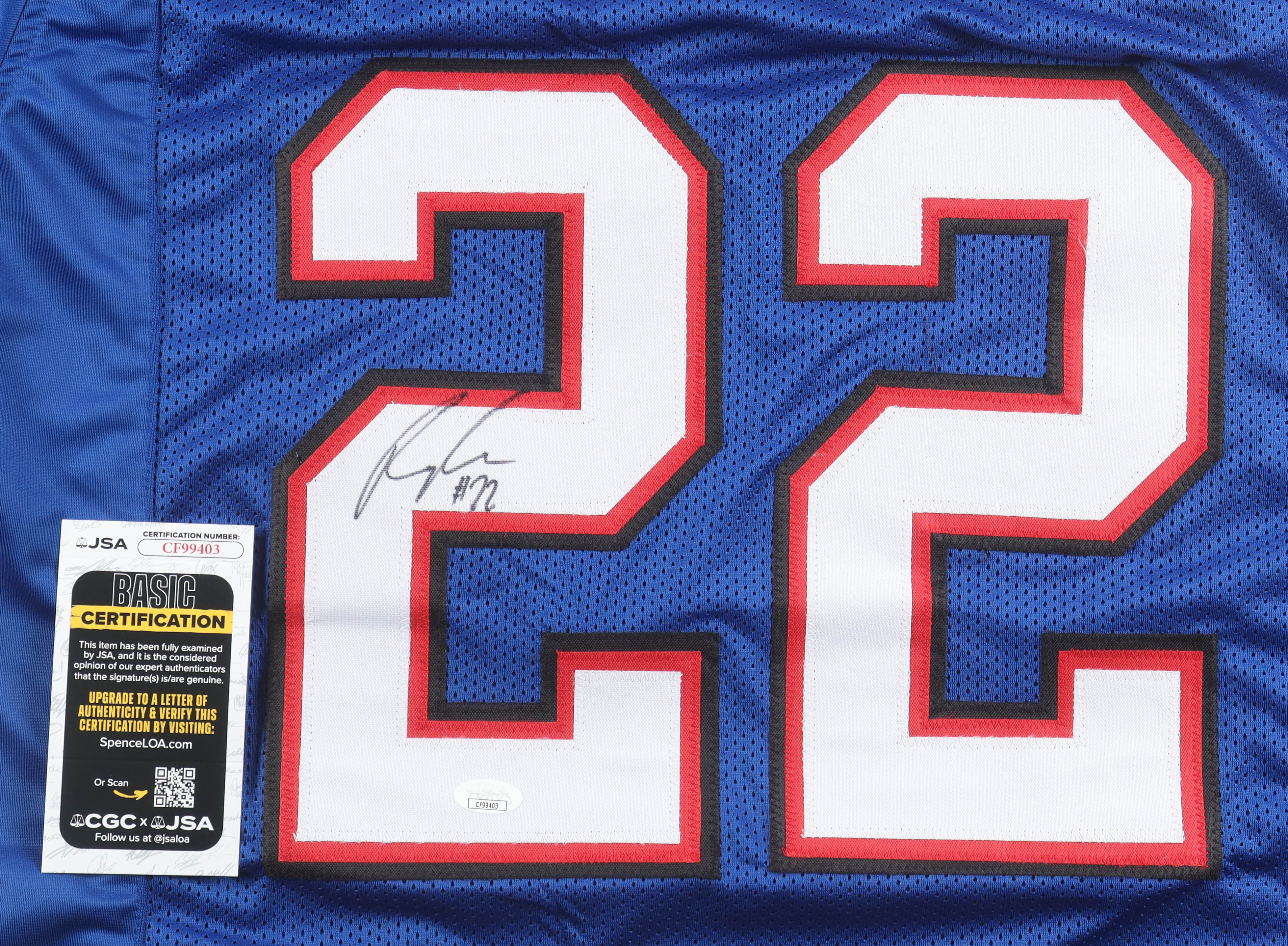 Ray Davis Signed Jersey (JSA) at PristineAuction.com Ray Davis Signed Jersey (JSA) at PristineAuction.com