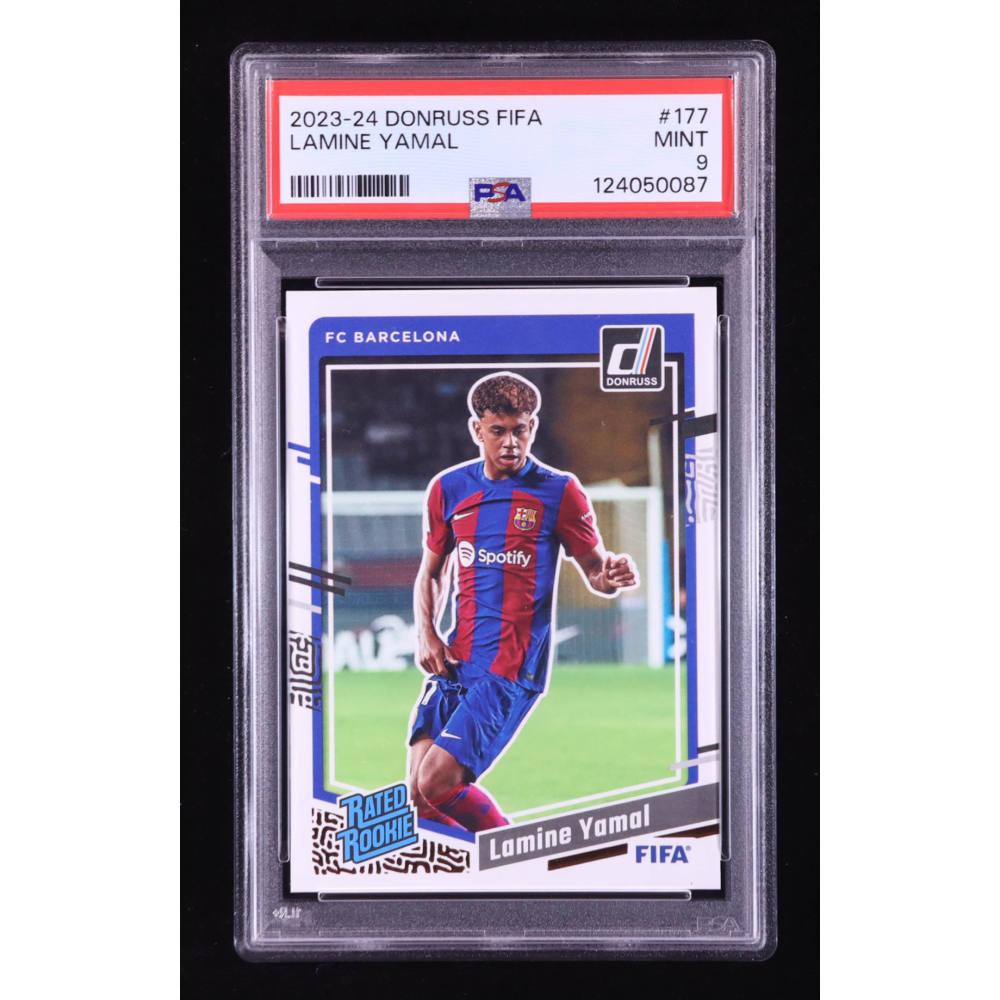 Lamine Yamal 2023-24 Donruss Optic #177 RR RC (PSA 9) at PristineAuction.com