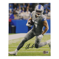 Amon-Ra St-Brown Signed Lions 8x10 Photo (Beckett) at PristineAuction.com