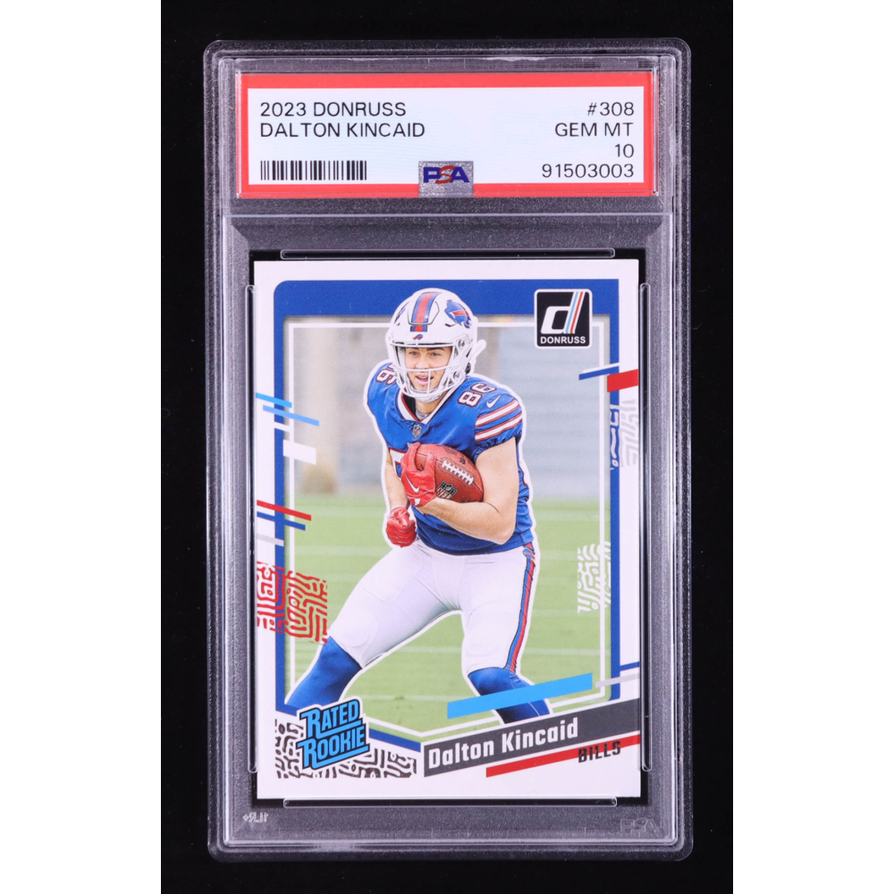 Dalton Kincaid 2023 Donruss #308 RR RC (PSA 10) at PristineAuction.com