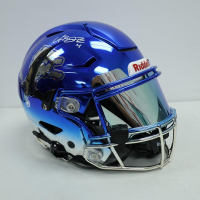 Amon-Ra St. Brown Signed Lions Full-Size Authentic On-Field Chrome Alternate Speedflex Helmet (Beckett) at PristineAuction.com