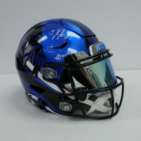 Calvin Johnson Signed Lions Full-Size Authentic On-Field Custom Painted Speedflex Helmet Inscribed "Megatron" (Schwartz) at PristineAuction.com