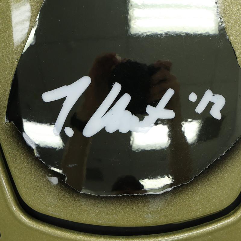 Travis Hunter Signed Jaguars Full-Size Authentic On-Field Custom Chrome Alternate Speedflex Helmet (Beckett) at PristineAuction.com Travis Hunter Signed Jaguars Full-Size Authentic On-Field Custom Chrome Alternate Speedflex Helmet (Beckett) at PristineAuction.com