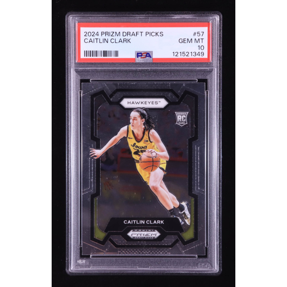Caitlin Clark 2024-25 Panini Prizm Draft Picks #57 RC (PSA 10) at PristineAuction.com