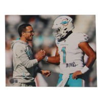 Mike McDaniel Signed Dolphins 8x10 Photo (Beckett) at PristineAuction.com
