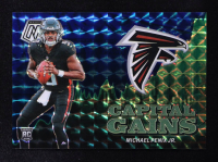 Michael Penix Jr. 2024 Panini Mosaic Capital Gains Mosaic Blue #18 #86/99 RC at PristineAuction.com