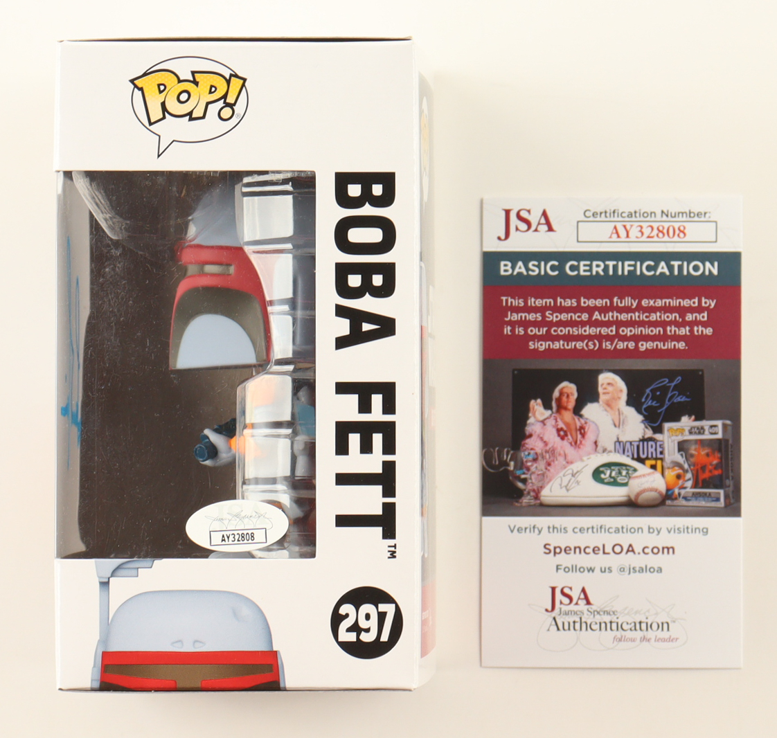 Temuera Morrison Signed "Star Wars" #297 Boba Fett Bobble-Head Funko Pop! Vinyl Figure (JSA) at PristineAuction.com Temuera Morrison Signed "Star Wars" #297 Boba Fett Bobble-Head Funko Pop! Vinyl Figure (JSA) at PristineAuction.com