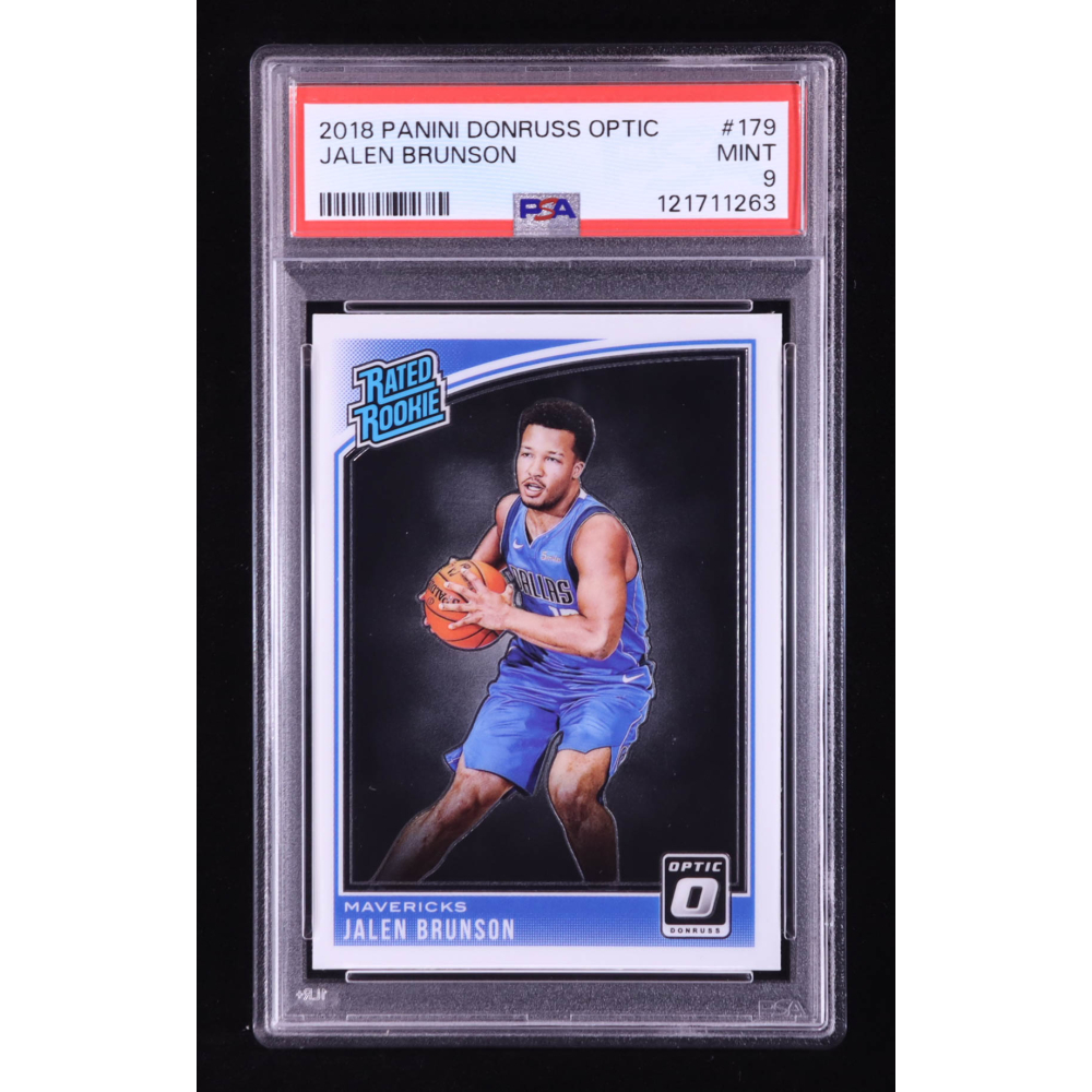 Jalen Brunson 2018-19 Donruss Optic #179 RR RC (PSA 9) at PristineAuction.com