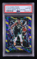 Giannis Antetokounmpo 2019 Panini Prizm Prizms Choice Blue / Yellow / Green #152 (PSA 10) at PristineAuction.com