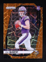 JJ McCarthy 2024 Panini Prizm Prizms Orange Velocity #400 RC at PristineAuction.com