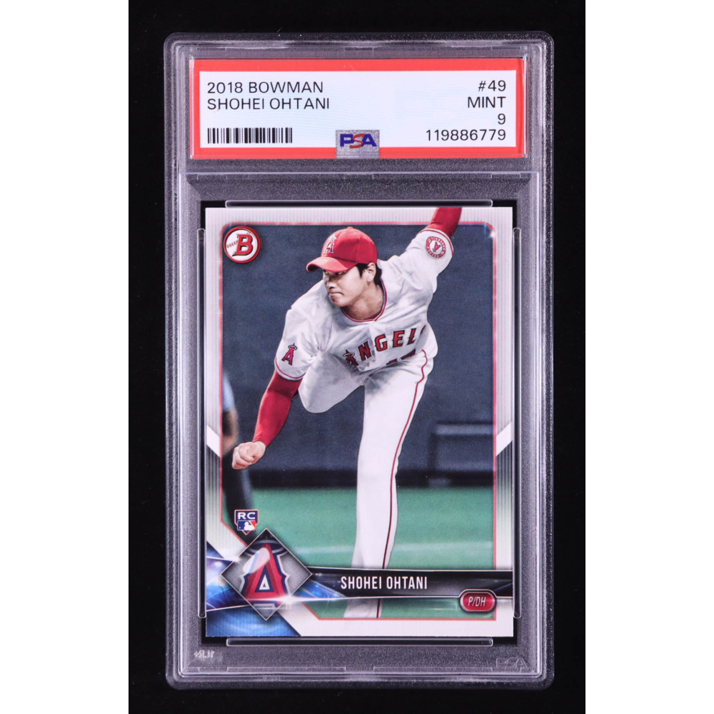 Shohei Ohtani 2018 Bowman #49 RC (PSA 9) at PristineAuction.com