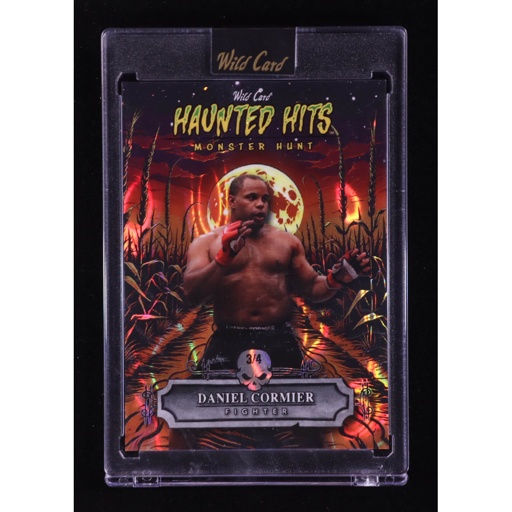 Daniel Cormier 2025 Wild Card Haunted Hits Monster Hunt Orange Lava #HHCFDC #3/4 at PristineAuction.com