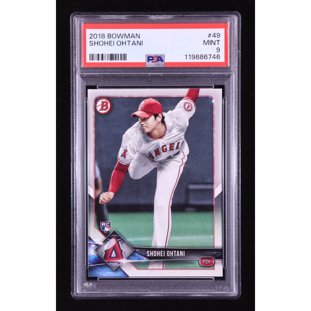 Shohei Ohtani 2018 Bowman #49 RC (PSA 9) at PristineAuction.com