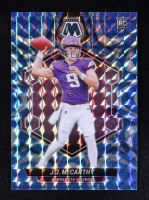 JJ McCarthy 2024 Panini Mosaic Mosaic Reactive Blue #310 RC at PristineAuction.com