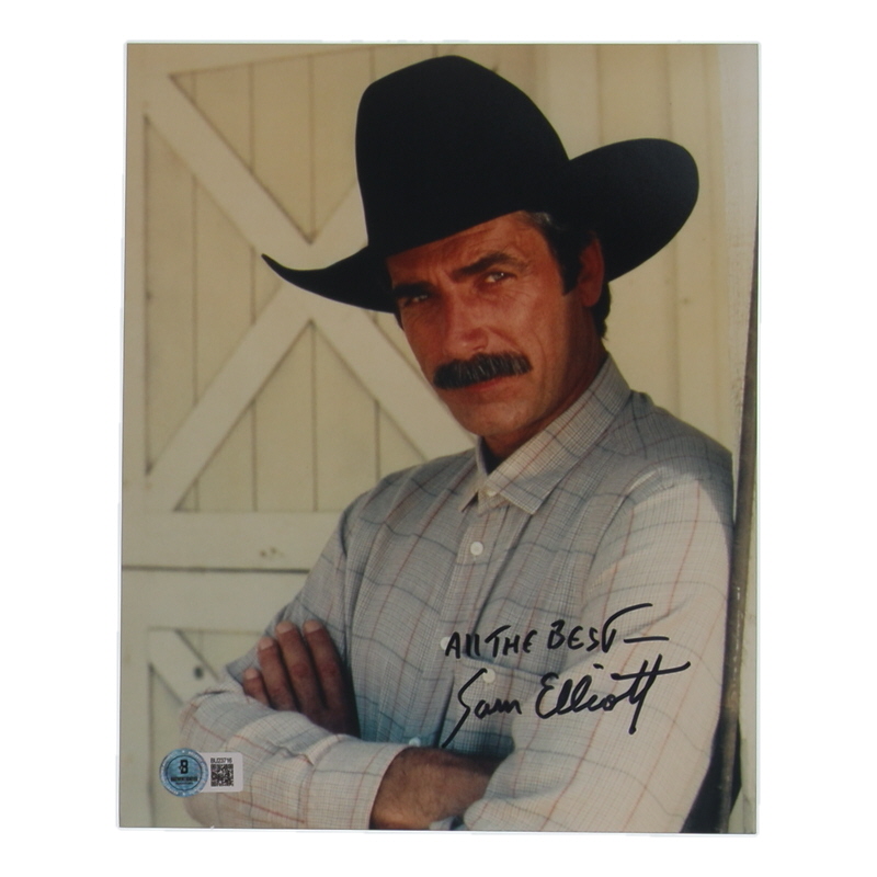 Sam Elliott Signed 8x10 Photo Inscribed "All the Best" (Beckett) at PristineAuction.com Sam Elliott Signed 8x10 Photo Inscribed "All the Best" (Beckett) at PristineAuction.com