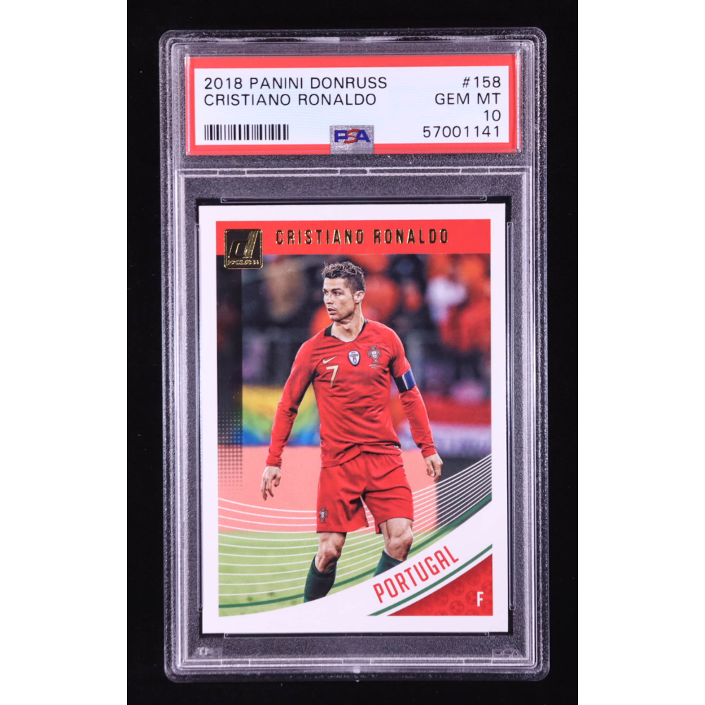 Cristiano Ronaldo 2018-19 Donruss #158 (PSA 10) at PristineAuction.com