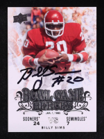 Billy Sims Signed 2011 Upper Deck College Legends Bowl Game Heroes #BGHSI (Sports Memorabilia) at PristineAuction.com
