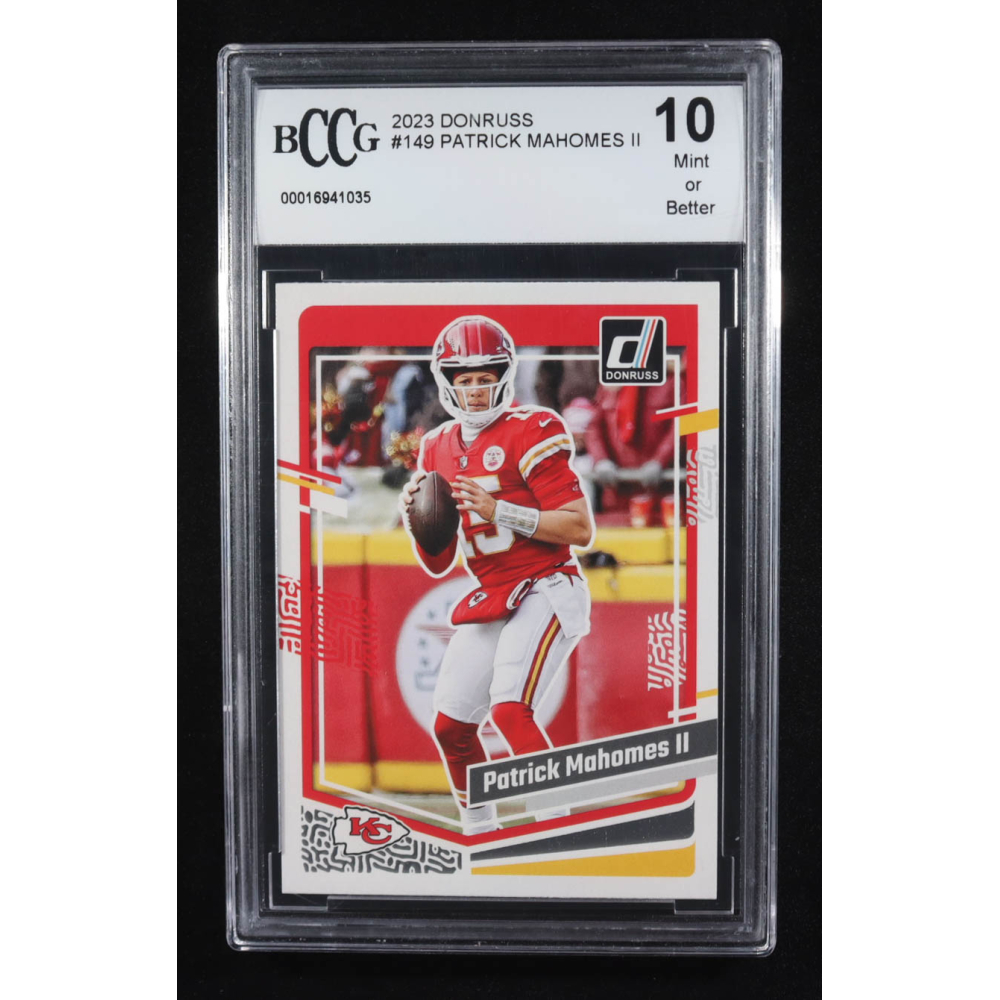 Patrick Mahomes II 2023 Panini Donruss #149 (BCCG 10) at PristineAuction.com