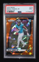 Brian Thomas Jr. 2024 Prizm Orange Ice #314 RC (PSA 9) at PristineAuction.com