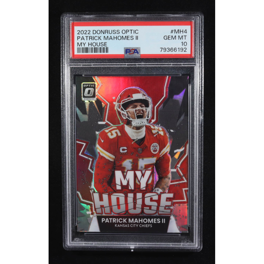 Patrick Mahomes II 2022 Panini Donruss Optic My House Prizm #MH4 (PSA 10) at PristineAuction.com