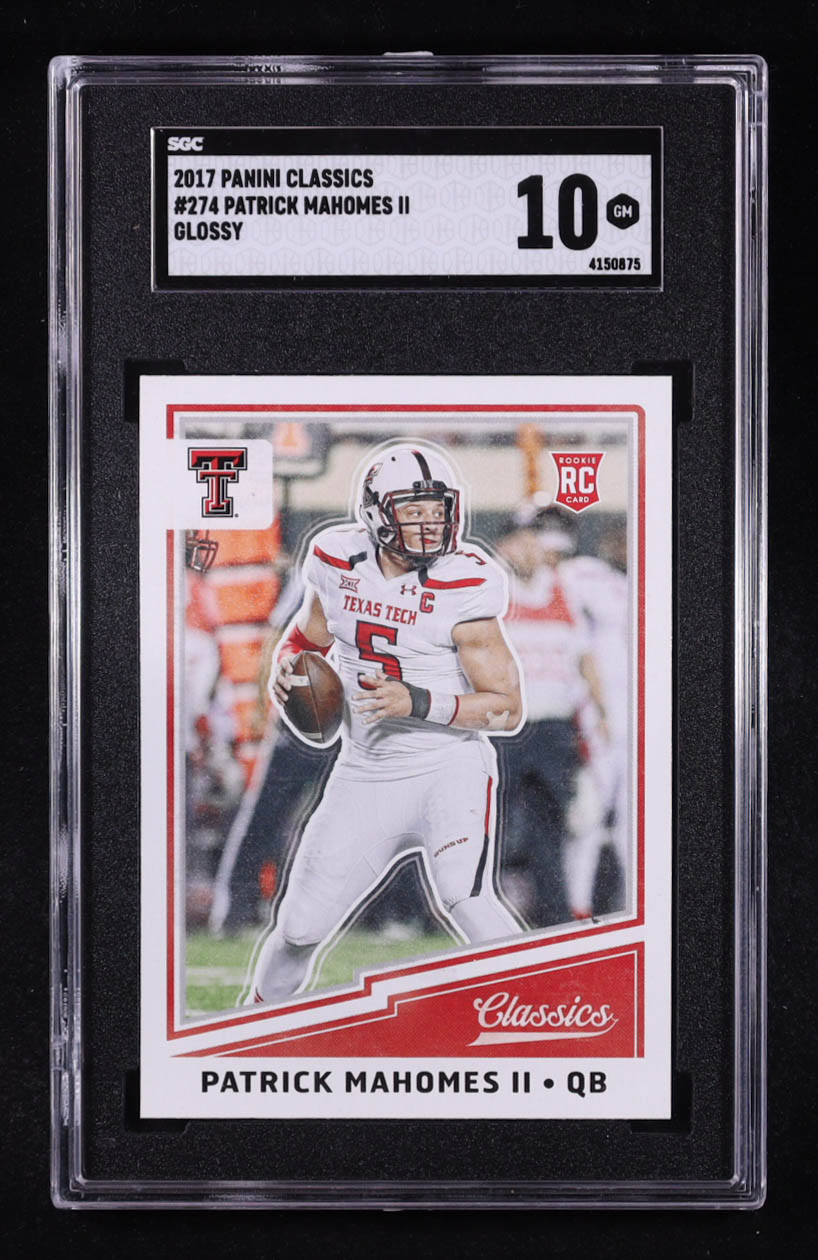 Patrick Mahomes II 2017 Panini Classics Glossy #274 RC (SGC 10) at PristineAuction.com Patrick Mahomes II 2017 Panini Classics Glossy #274 RC (SGC 10) at PristineAuction.com