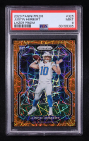Justin Herbert 2020 Panini Prizm Lazer Orange #325 RC (PSA 9) at PristineAuction.com