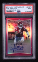 Dak Prescott 2016 Leaf Metal Draft Autographs Pink #BADP1 RC #6/20 (PSA 9) at PristineAuction.com