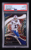 Josh Allen 2023 Panini Select Tri-Color Prizm #252 #058/149 (PSA 10) at PristineAuction.com