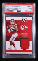 Patrick Mahomes II 2017 Panini Vertex Material #VM-19 RC #16/75 (PSA 9) at PristineAuction.com
