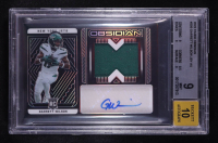 Garrett Wilson 2022 Panini Obsidian JSY Autographs #205 RC (BGS 9 | Autograph Graded BGS 10) at PristineAuction.com