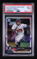 Ronald Acuna 2018 Bowman Mega Box Chrome Running #BCP1 RC (PSA 9) at PristineAuction.com