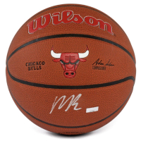 Matas Buzelis Signed Bulls Logo Basketball (Panini) at PristineAuction.com