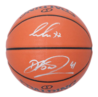 Luka Doncic & Dirk Nowitzki Signed NBA Basketball (JSA) at PristineAuction.com