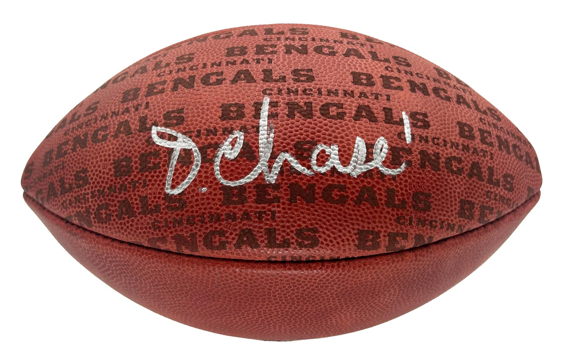 Ja'Marr Chase Signed Official NFL "The Duke" Bengals Team Showcase Football with Display Case (Beckett) at PristineAuction.com Ja'Marr Chase Signed Official NFL "The Duke" Bengals Team Showcase Football with Display Case (Beckett) at PristineAuction.com