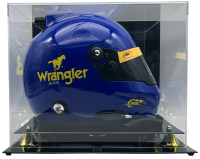 Dale Earnhardt Jr. Signed NASCAR Wrangler #3 Full-Size Helmet with Display Case (Dale Jr. & PA) at PristineAuction.com
