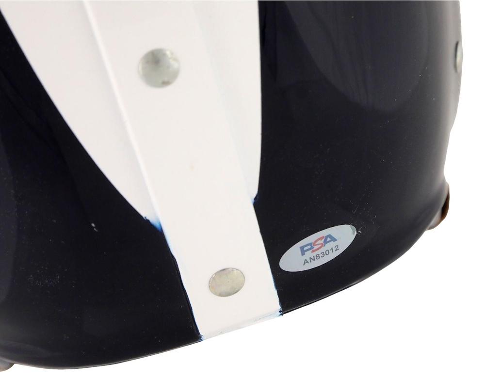 Gino Marchetti Signed Colts Full-Size Suspension Helmet Inscribed "HOF 72" with Display Case (PSA) at PristineAuction.com Gino Marchetti Signed Colts Full-Size Suspension Helmet Inscribed "HOF 72" with Display Case (PSA) at PristineAuction.com