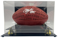 Drake London Signed Official NFL "The Duke" Falcons Team Showcase Football with Display Case (Beckett) at PristineAuction.com