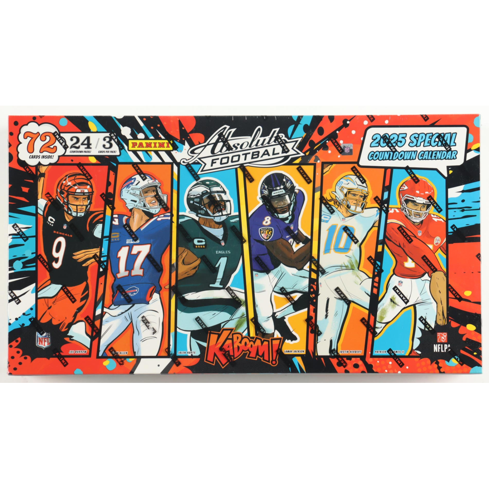 2025 Panini Absolute Football Countdown Calendar Box With (24) Packs at PristineAuction.com
