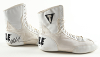 Mike Tyson Signed Pair of Title Boxing Boots (PSA & Tyson) at PristineAuction.com