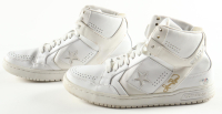 Larry Bird & Magic Johnson Signed Pair Of Converse Weapon Basketball Shoes (PSA & Beckett) at PristineAuction.com