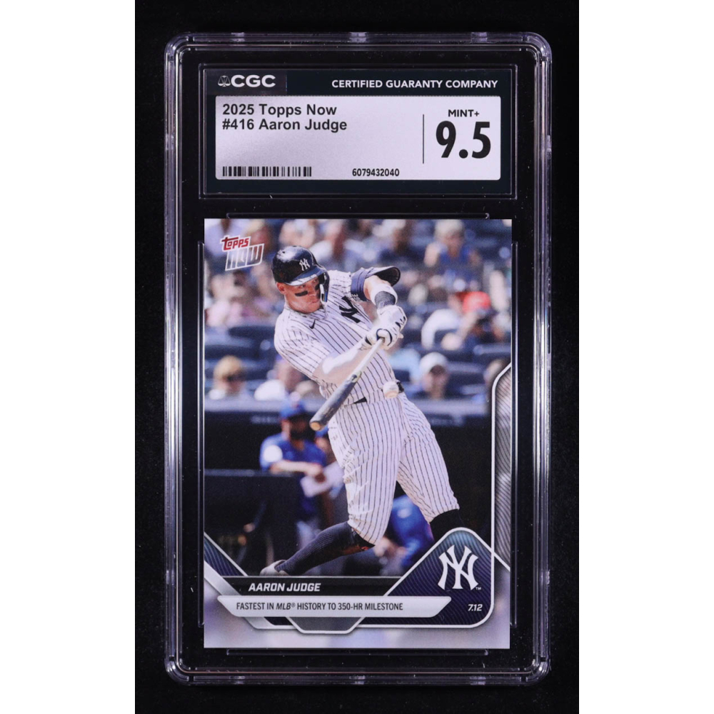 Aaron Judge 2025 Topps Now #416 (CGC 9.5) at PristineAuction.com