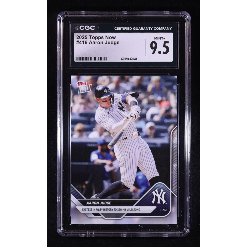Aaron Judge 2025 Topps Now #416 (CGC 9.5) at PristineAuction.com