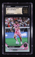 Lionel Messi 2025 Topps Now MLS #61 (CGC 10 | Pristine Black Label) at PristineAuction.com
